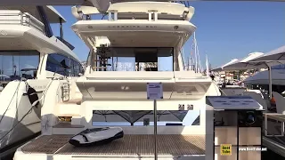 2019 Prestige 590 Fly Bridge Yacht - Deck Interior Walkaround - 2018 Cannes Yachting Festival