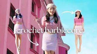 crocheting a Barbiecore outfit (in 4 days)