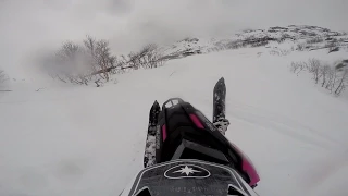 2016 Polaris snowmobile testing at Riksgränsen