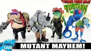 TMNT VILLAINS Mutant Mayhem Action Figures Review | Bebop Rocksteady Leatherhead Superfly