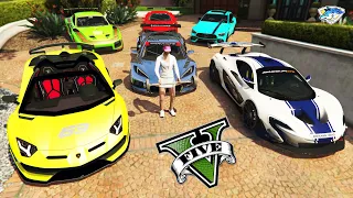 GTA 5 - Stealing Luxury Cars with Amanda! | (GTA V Real Life Cars #40)