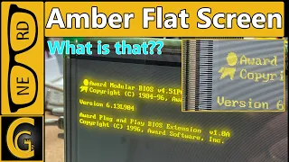 7" Amber Flat Screen on VGA Feature Connector / Playing Doom / TFEL Display