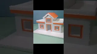 Diwali Gharonda Design From Thermocol ||Thermocol House For Diwali||#shorts