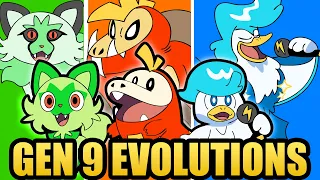 Pokémon Scarlet Violet Gen 9 - STARTERS EVOLUTION