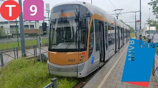 (Tram Chrono) Trajet complet ligne 9 Simonis à Roi Baudouin Tram T3000 n°3067.