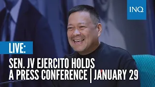 LIVE: Sen. JV Ejercito holds a press conference | January 29