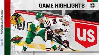 Blackhawks @ Wild 12/16 | NHL Highlights 2022