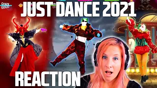 JUST DANCE 2021 TRAILERS REACTION! (part 1)