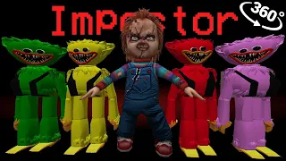 CHUCKY Impostor vs HUGGY WUGGY in 🚀 Among Us Minecraft 360°