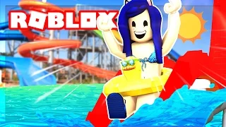 I SPENT 24 HOURS IN A ROBLOX WATER PARK! (Roblox Roleplay)