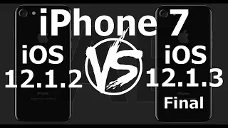 iPhone 7 : iOS 12.1.3 Final vs iOS 12.1.2 Speed Test (Build 16D39)
