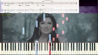 Голос - А.Нетребко и Ф. Киркоров (Ноты и Видеоурок для фортепиано) (piano cover)