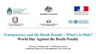 Transparency and the Death Penalty - What’s to Hide?