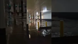 Las Vegas Parking Garage Floods Amid Intense Rainfall Along The Strip