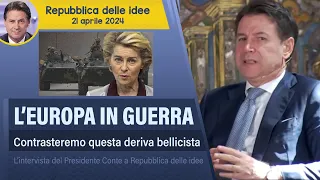 Giuseppe Conte intervista In Mezzora: guerra, escalation militare, Europa e pace
