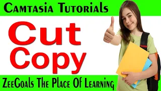 How to Cut Split And Copy In Camtasia studio |Cut copy In Camtasia studio| Zeegoals Tutorials