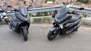 victory black 171 vs Yamaha n-max 155 prueba de manejo de ambas, excelentes máquinas