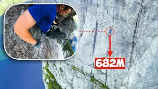 How I Climbed a 1000m Wall With No Ropes & Filmed it