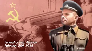 (Rare) Soviet Anthem | Funeral of Hazi Aslanov | February 28th 1945