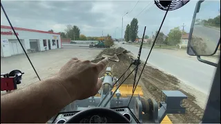 Выезд на фронтальном Планировка погрузка,Работа на погрузчике xcmg Lw300km, working on a loader