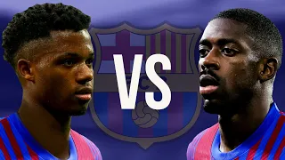 Ansu Fati VS Ousmane Dembele - Who Is Better? - Humiliating Skills & Goals - 2022 - HD