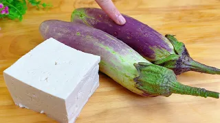 Two eggplants and one piece of tofu, teach you how to make delicious dishes. They are fresh,