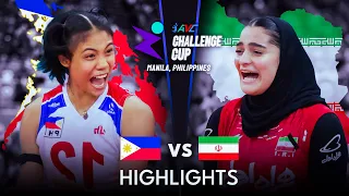 🇵🇭 PHILIPPINIES vs IRAN 🇮🇷 | Highlights | AVC Challenge Cup 2024