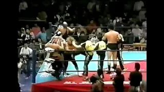 1986 04 06 Tenryu & Tsuruta & Tiger Mask vs Saito & Takano & Strong Machine