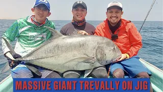 MASSIVE GIANT TREVALLY ON JIG | MARCH 29, 2024 | FISHING OMAN