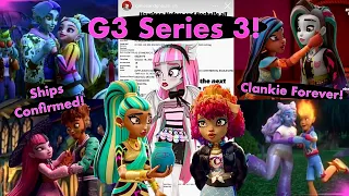 🎀💀MONSTER HIGH💀🎀| NEWS 2023❗️| G3 CORE Series 3 G3 Rochelle, Monster Match Couples & MORE!! 🔥🍵