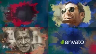Watercolor & Ink Slideshow (After Effects template)