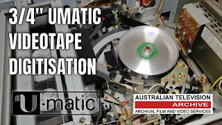 3/4" Umatic Videotape: Expert Digitisation  Services | Australian Television Archive.