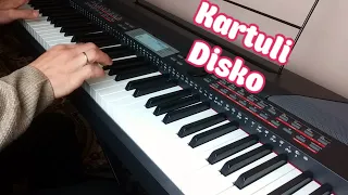 How to play Kartuli Disco cover on piano || Как сыграть на фортепиано Картули Диско кавер