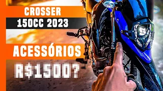 Nova Yamaha Crosser Z ABS 2023 | Acessórios que coloquei na minha moto 150cc | Mudanças