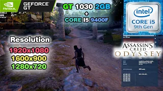 Assassin Creed Odyssey GT 1030 + I5 9400F (2022) // Benchmark Gameplay Test