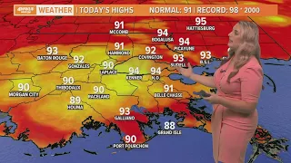 New Orleans Weather: Heat and storms through Monday