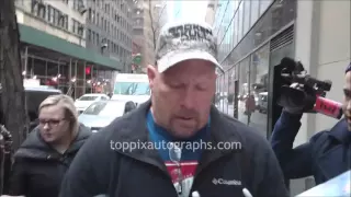 Stone Cold Steve Austin - SIGNING AUTOGRAPHS while promoting in NYC