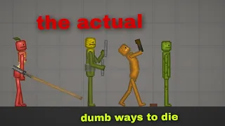 the actual dumb ways to die in melon playground
