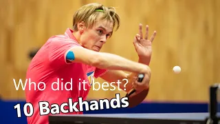 10 Best Backhands 2022 | Who did it best? | Dutch #tabletennis #tafeltennis