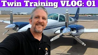 Multi Engine Flight Training - Flying a Baron. VLOG 01