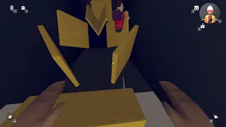 Playing a VERY hard rec room obby (Get crushed by a speeding wall V2) (rec room)