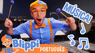Blippi Aprende Instrumentos Musicais! | Episódios Completos | Blippi em Português