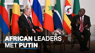 African leaders met Putin in St Petersburg for peace talks