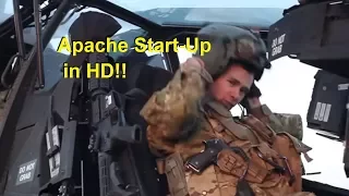 Boeing Apache AH-64 Helicopter Start-up HD