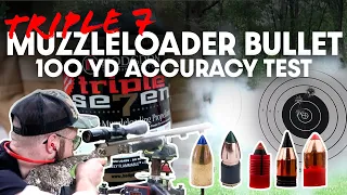 How accurate is Triple 7 at 100 yards? Testing 5 popular bullets  Triple Se7en - CVA Accura LR V2