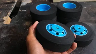 How to make RC tires from PVC Channel Chhay Creative