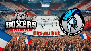 Tirs au But match de hockey sur glace Bordeaux vs Marseille