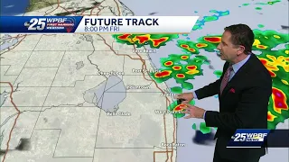 Isolated strong storms Friday night, Saturday night