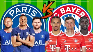 PSG 🆚 Bayern Munich😲🔥3V3 Comparison🔥 (Messi,Mbappe,Neymar,Müller,Mané,Sané)