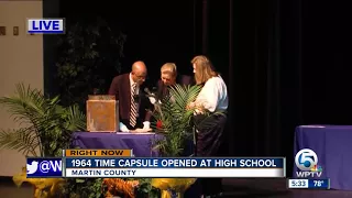 1964 time capsule opened at high school